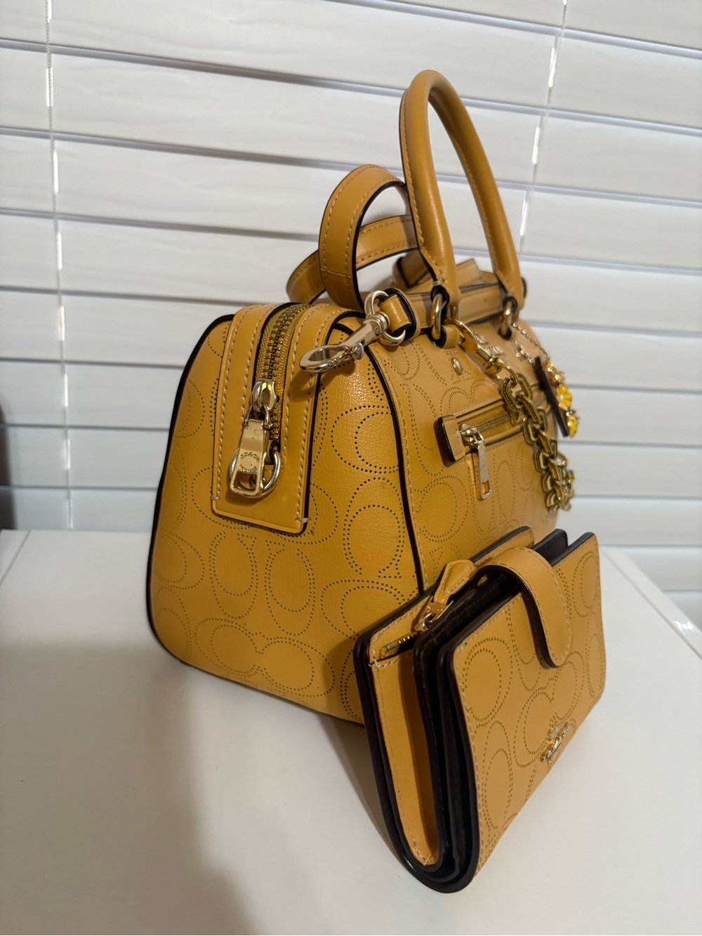 🌼💛✨Coach Rowan Satchel with Matching Wallet - Picture 5 of 11